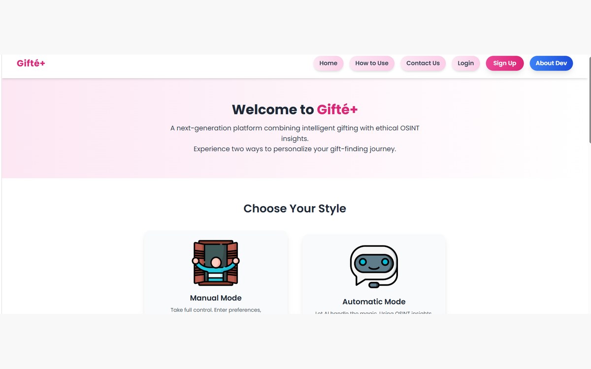 Gifté+ screenshot